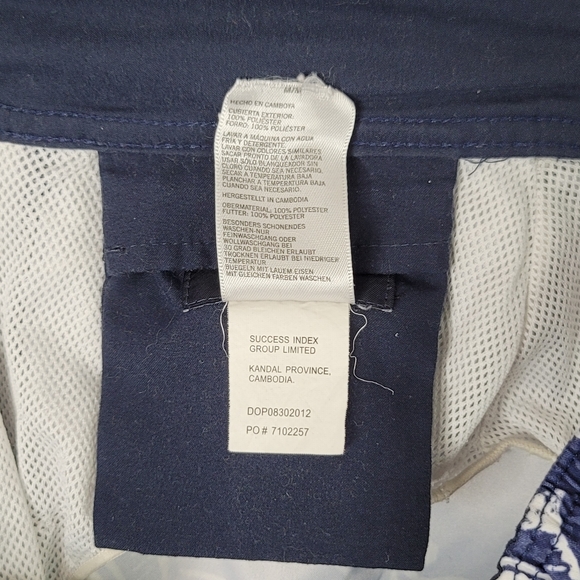 Nautica Vintage Swordfish Print Board Shorts Summer Swim Trunks Men's Size M - Picture 12 of 16